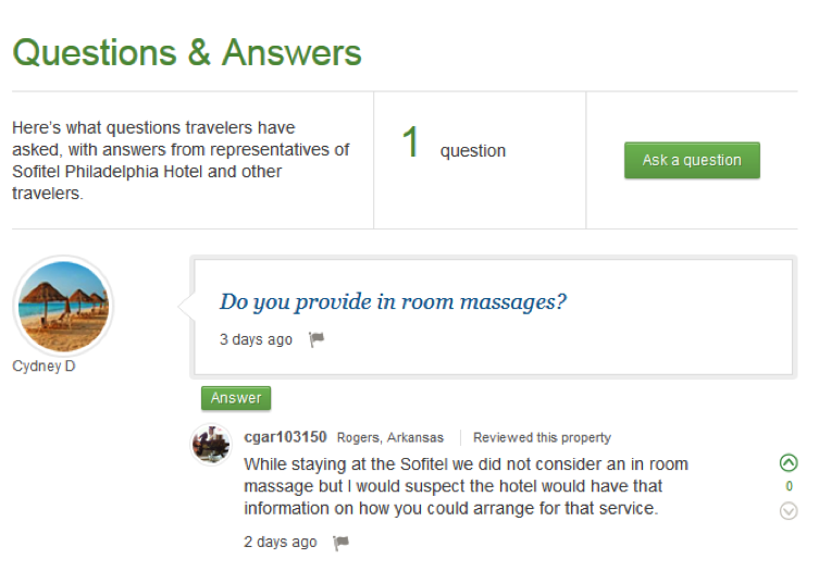 TripAdvisor Questions and Answers