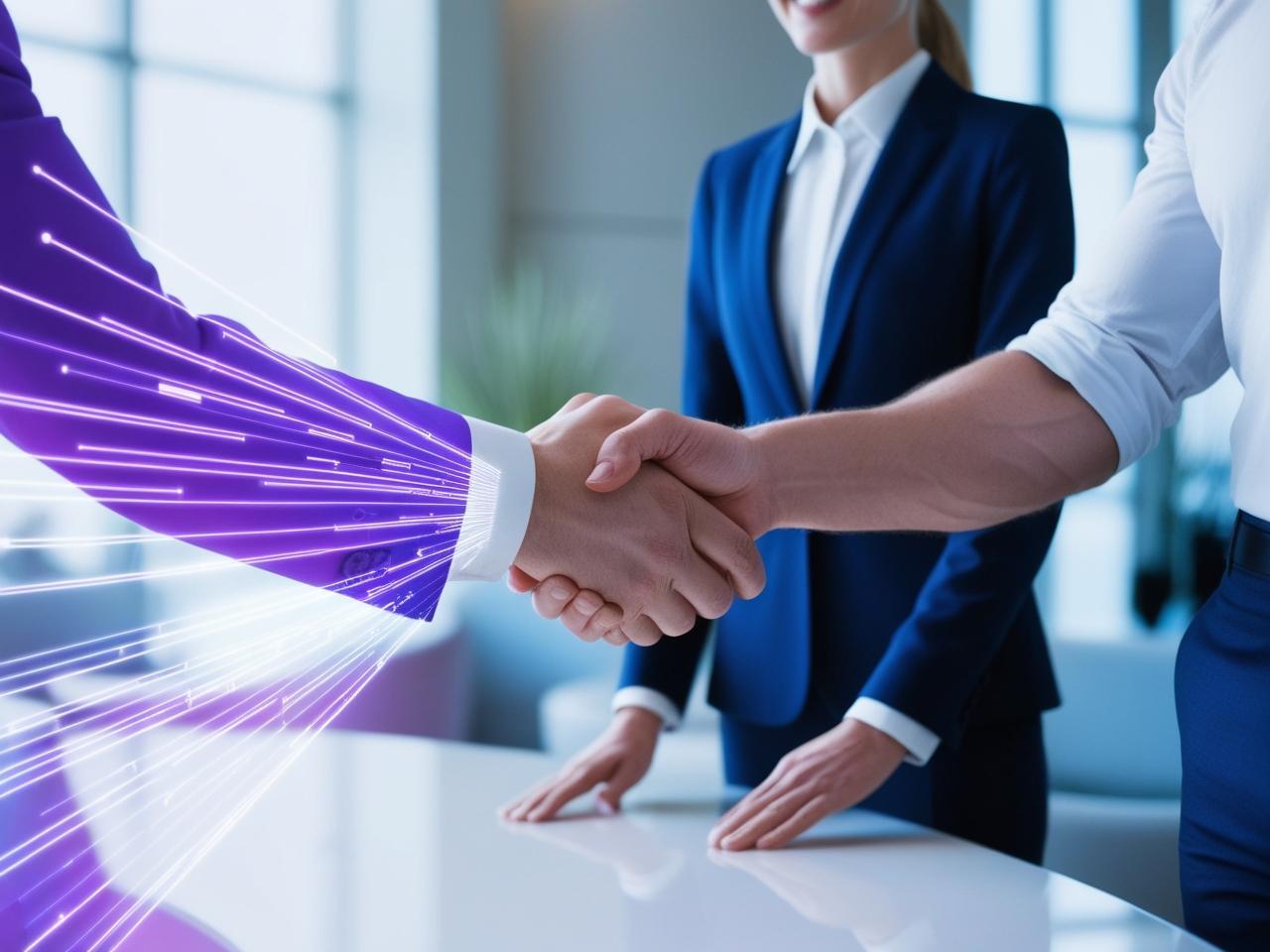 Partners shaking hands over CDP benefits for marketing.