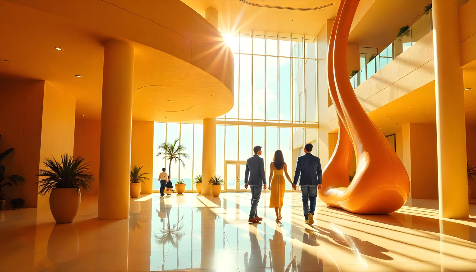Futuristic hotel uses AI concierge services to boost revenue and guest satisfaction.
