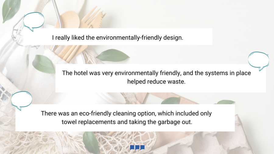 What Apac Guests Are Saying About Sustainability